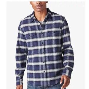 Lucky Brand Size M Mens Shirt Flannel Button Up Classic Fit Pockets Long Sleeve